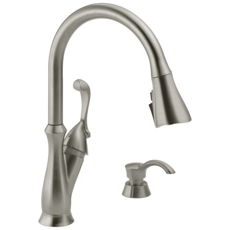 Delta Kitchen Faucet, 8" Mount, 1, 2, 3, or 4 Hole Commercial 19950Z-SSSD-DST